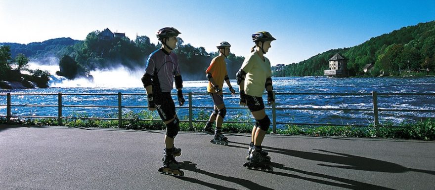 Vlídnou krajinou Bodamského jezera na in-linech