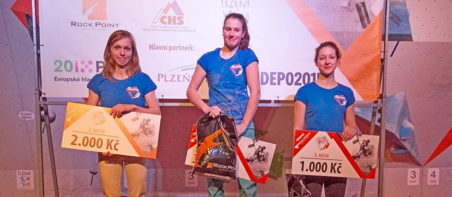 Martin Stráník a Eliška Vlčková bodovali v 1. kole Českého poháru v boulderingu