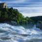 Rýnský vodopád – duhové odlesky Rýna