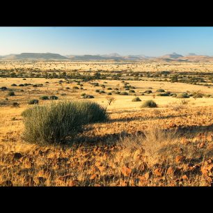 Typická krajina namíbijského Damaralandu