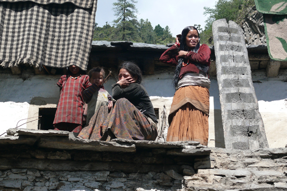 Vesničané z Bangathar,Nepál