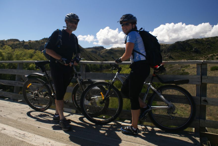 Dřevěný železniční most, Central Otago, Nový Zéland