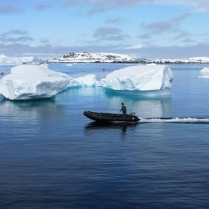 Ledové kry u Antarktidy