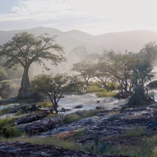Epupa falls, Angola, Namíbie