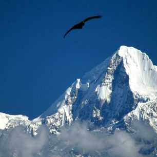 Pohlad zhora na Langhtang (Nepál)
