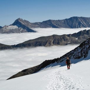Na ledovci Kleinlendkees.