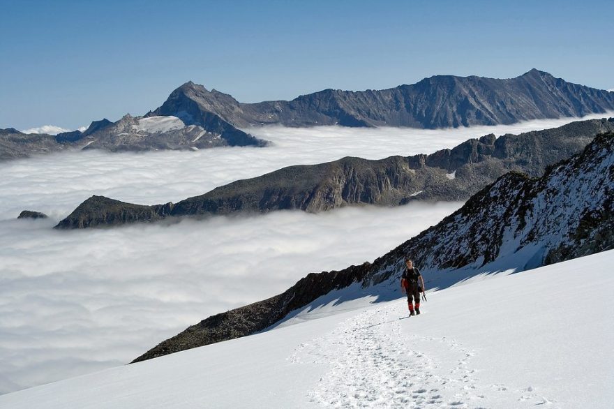 Na ledovci Kleinlendkees.