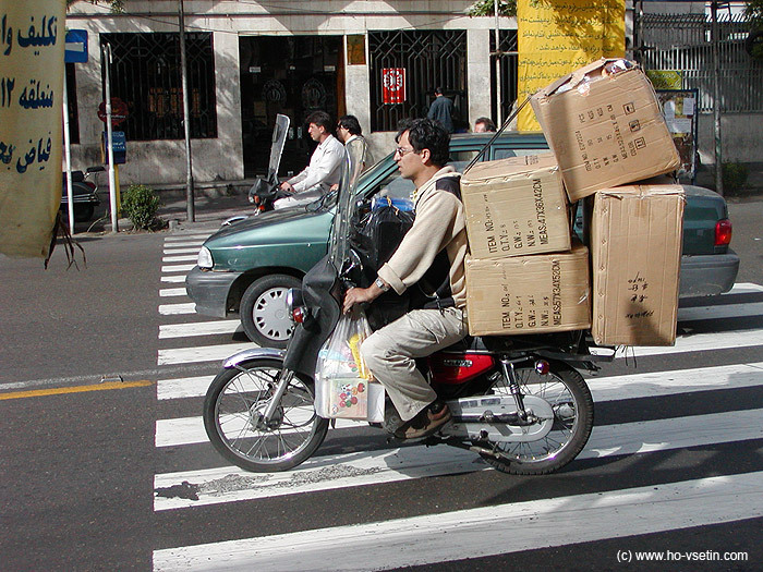 Průměrně naložený teheránský gichtl.