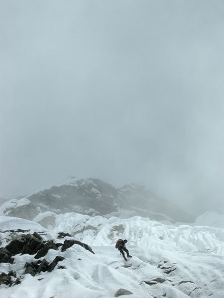 Sestup z jižní stěny