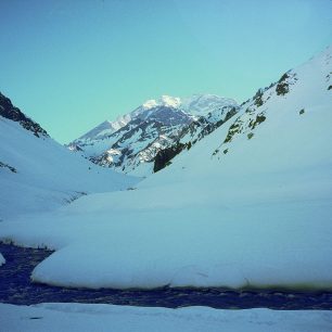 Údolí Aconcaguy v zimě
