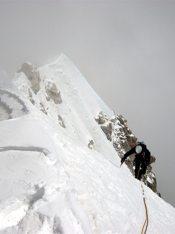 David těsně pod vrcholem