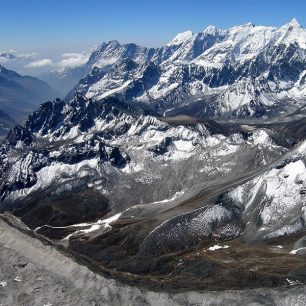 Výhled na jih, směrem na Khumbu