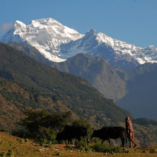 Dhaulagiri z jihozápadu, Nepál