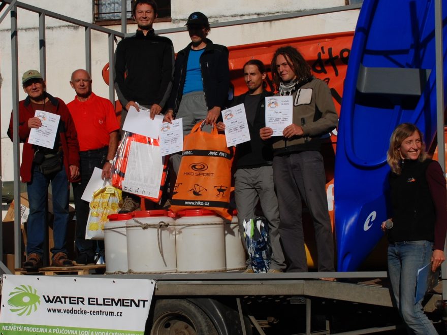 Vyhlášení výsledků mužské kategorie