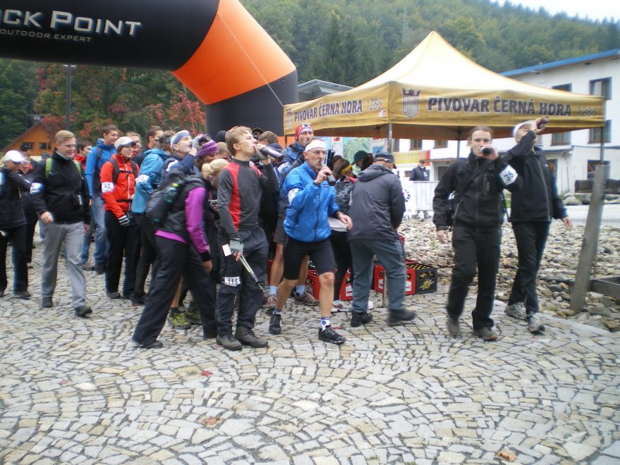 Start, Beer treking, Kouty nad Desnou, Jeseníky