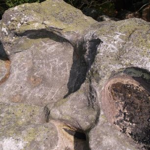 skalní mísy Milovských perničků