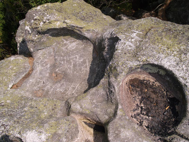 skalní mísy Milovských perničků