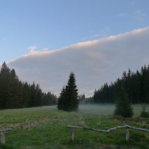 Nocoviště kousek od Modravy