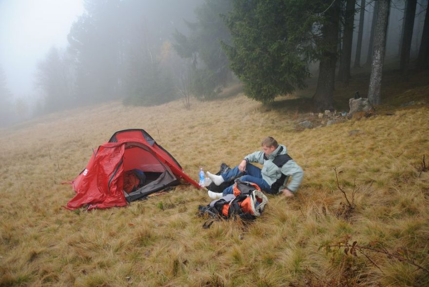 Přespání u Bílého Kříže...