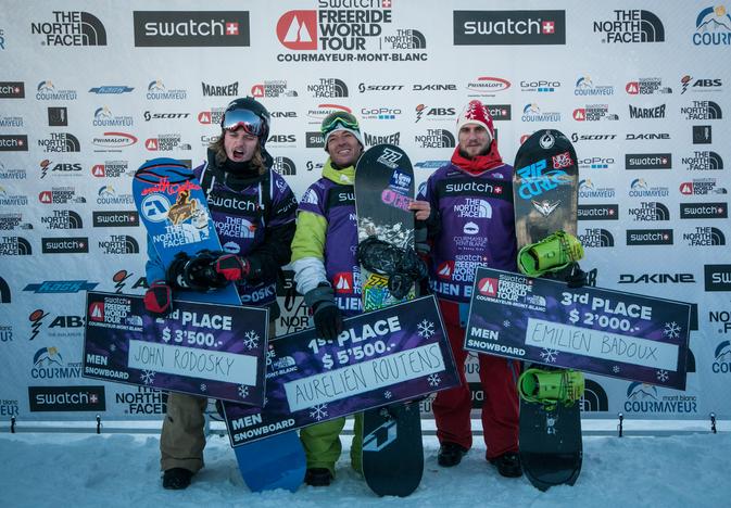 Aurélien Routens ovládl snowboardový závod v Courmayeur