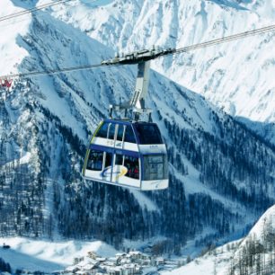 Dvoupatrová lanovka ze Samnaun. Foto: Switzerland Tourism