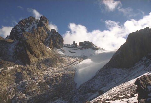 Ledovec na Mount Kenya