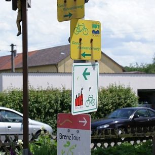 Německo, Dunajská cyklostezka, rozcestník
