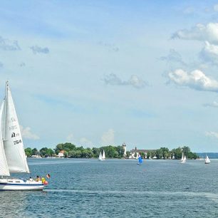Německo, Chiemské jezero, jachting