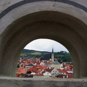 Výhled na město ze zámku