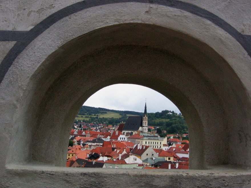 Výhled na město ze zámku