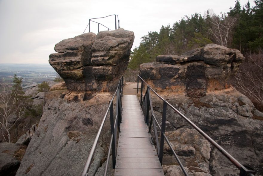 Nahoře na zřícenině