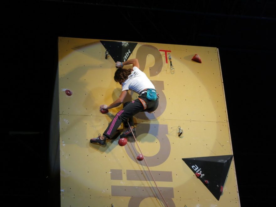 Mélissa Le Nevé pod vrcholem finálové cesty