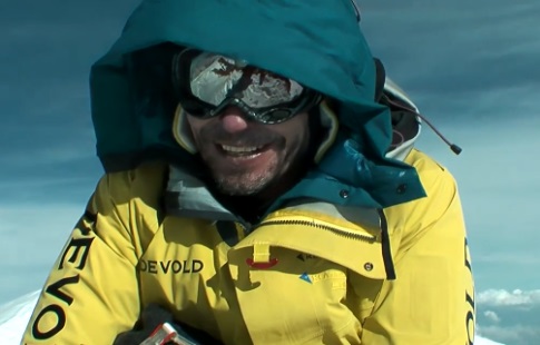 Zdeněk Hrubý na vrcholu Nanga Parbat v roce 2012