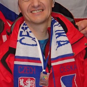 Martin Turek s medailí na krku
