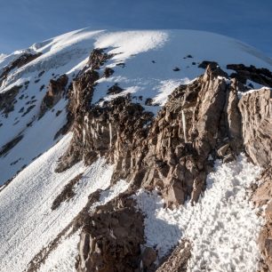 500 metrů pod vrcholem
