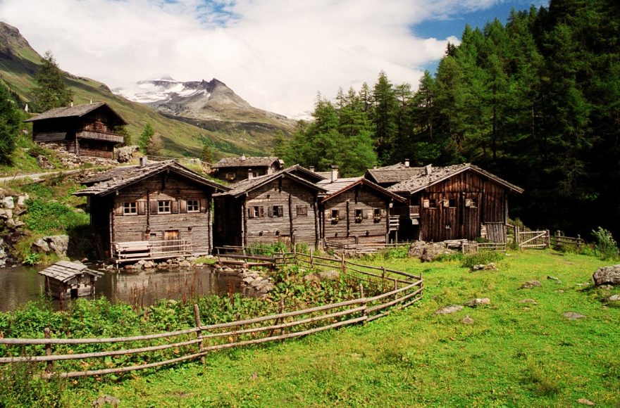 Salaše v dolině Tauerntal
