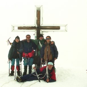 U vrcholového kříže Grossvenedigeru (3674 m.n.m)