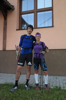 Kristýna Skalická a Filip Šilar před startem