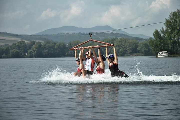 Závěrečná lanovka do vody na Císař Summer Challenge