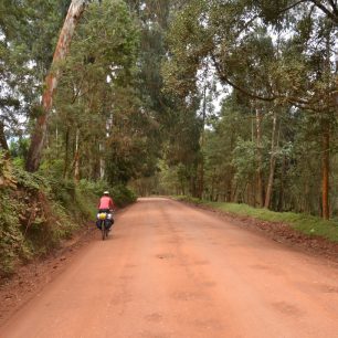 Ten lepší úsek nezpevněné cesty