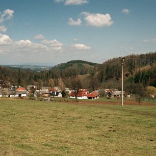 Krajina s obcí Blažov
