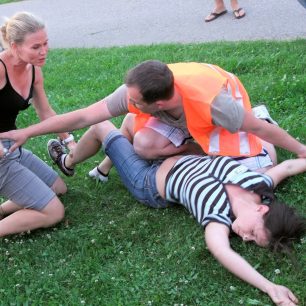 Figurantka na dobrém kurzu první pomoci