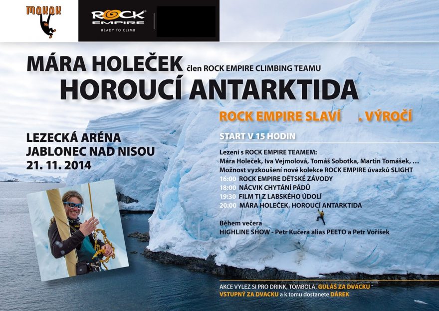 Pozvánka na výroční party Rock Empire v jabloneckém Makaku