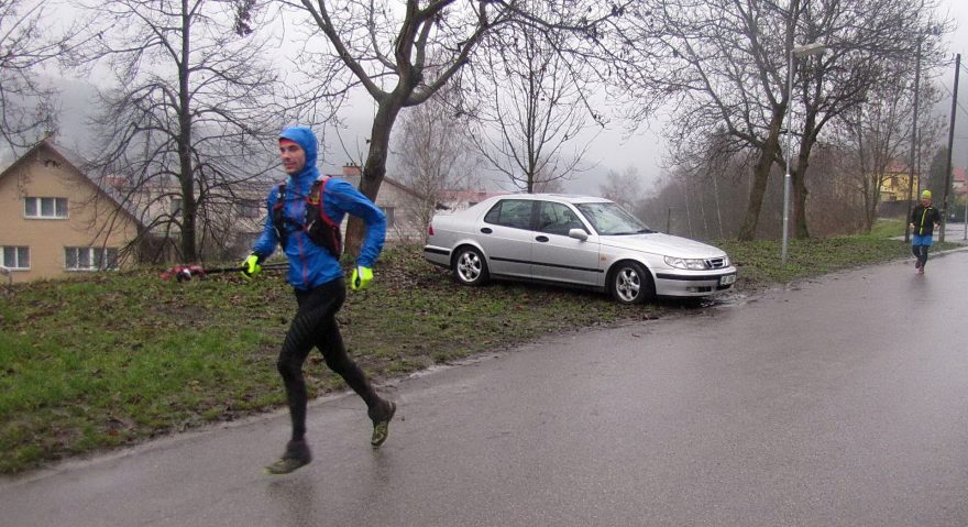 Tomáš Bystřický na trati Pražské stovky