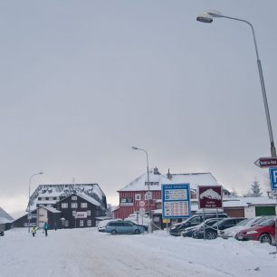 Zimní atmosféra na Pomezních Boudách