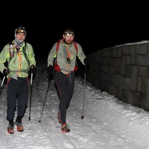 Pavel Paloncý a Filip Šilar na trati Zimní výzvy 2014
