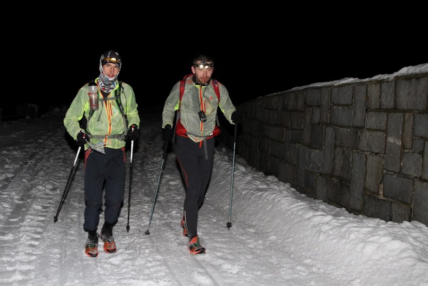 Pavel Paloncý a Filip Šilar na trati Zimní výzvy 2014