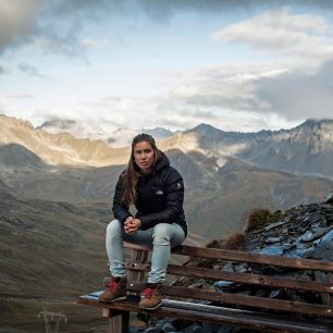 Eva Samková - ranní posezení nas Stelviem