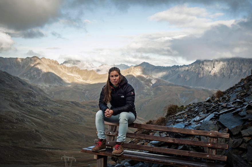 Eva Samková - ranní posezení nas Stelviem