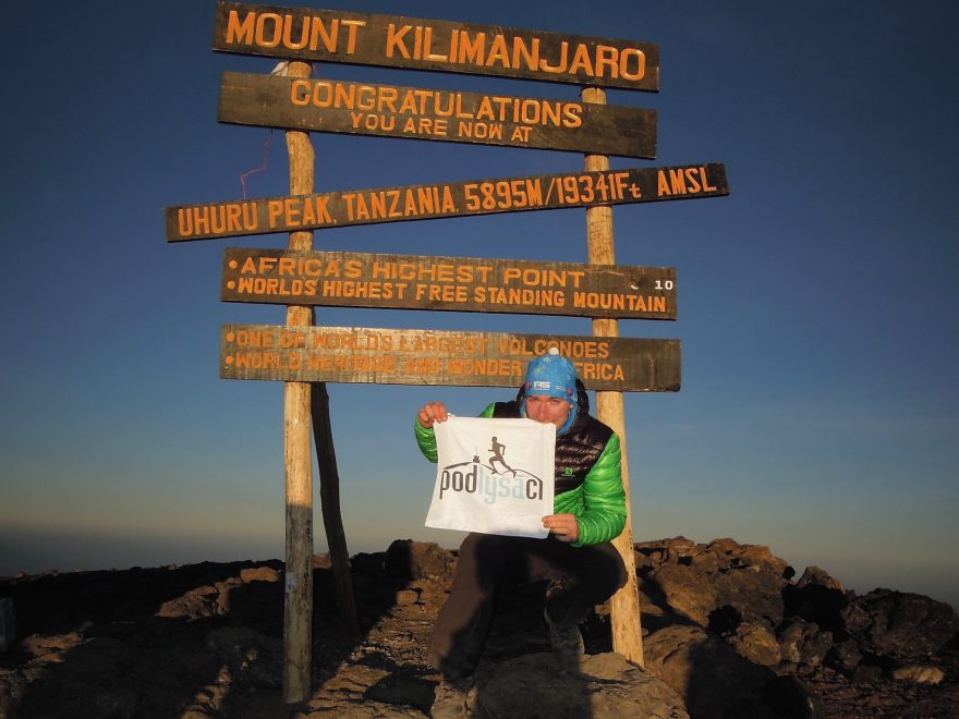 Jan Zemaník na své cestě do Tanzánie vystoupil na nejvyšší horu Afriky, Kilimandžáro